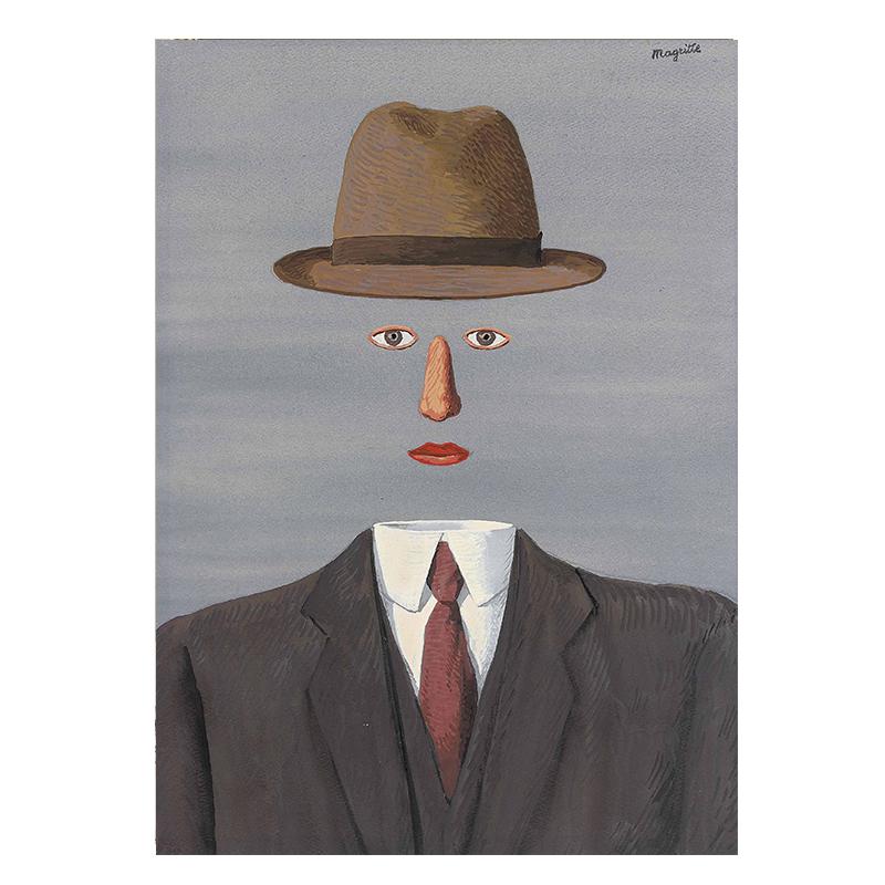 Der Sohn des Menschen von Rene Magritte, Gemälde an der Wand, Leinwandbilder für Wohnzimmer, Kunstdrucke und Poster, Dekoration 70X100cm No Frame