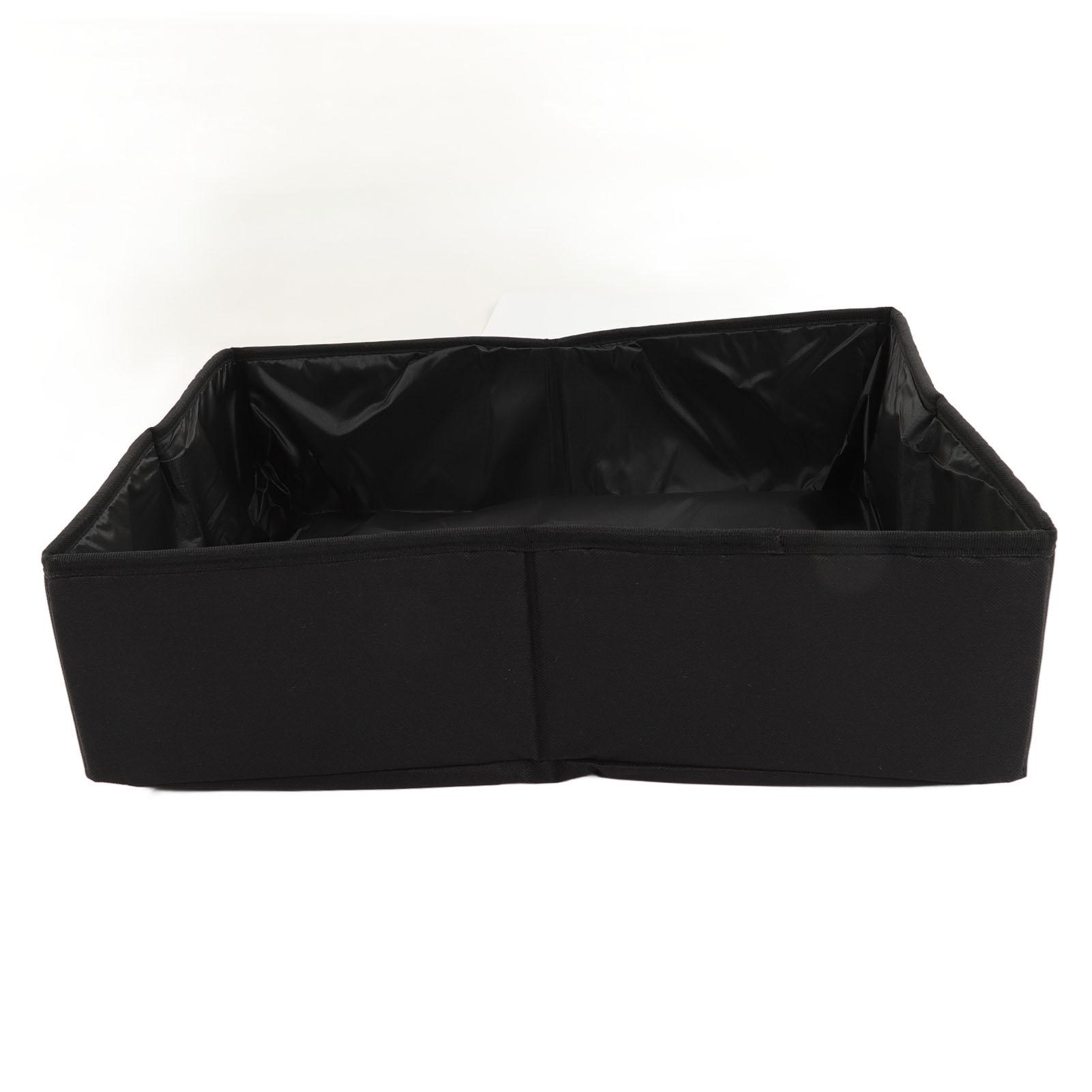 Zusammenklappbare Katzentoilette Stoff Wasserdicht Outdoor Tragbare Katzentoilette für Reisen M Schwarz M(315 X 180mm / 12.4 X 7.09in) schwarz