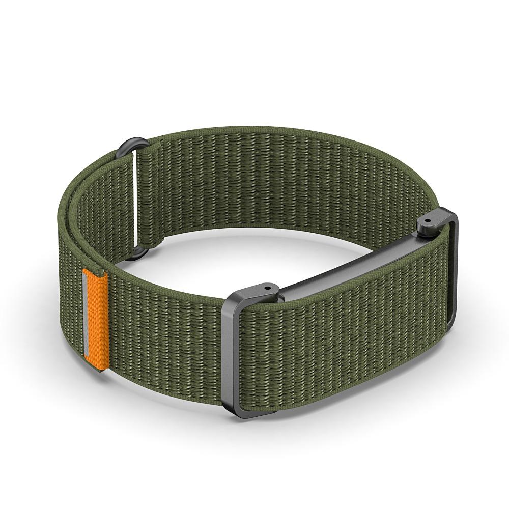 Verstellbare Sportarmbänder Atmungsaktives Ersatzarmband für Google Fitbit Air für Männer Frauen dunkelgrüne
