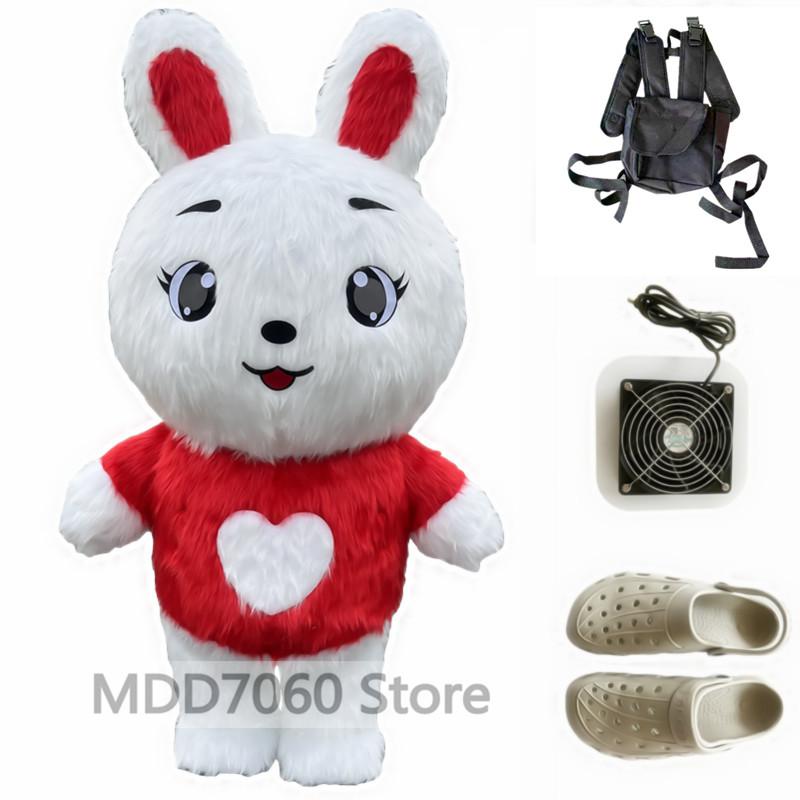 Riesenpanda aufblasbares Kostüm Straße lustig Eisbär Maskottchen Kostüm Party Rollenspiel Plüsch aufblasbares Maskottchen Kostüm 200cm gray