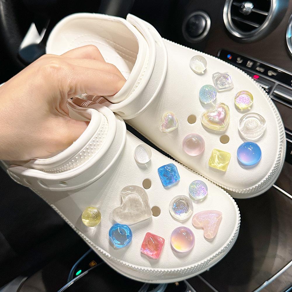 Schuh Charms Dekoration Zubehör Künstliche Kristall Schuh Schnalle Dekoration Set Kinder Party Weihnachten Geschenke