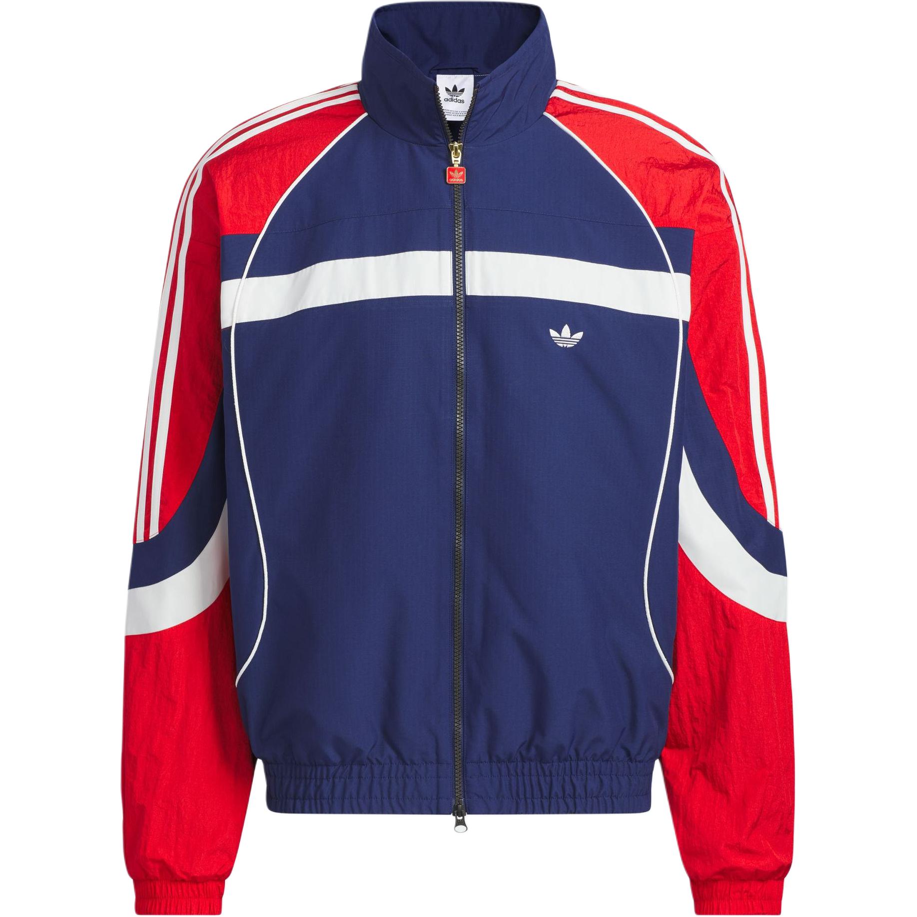 Adidas Originals Jahr der Schlange Limited Edition Retro Zip-Up Sportjacke Herren Jacken Dunkelblau Hellkarmesinrot JN3797 L