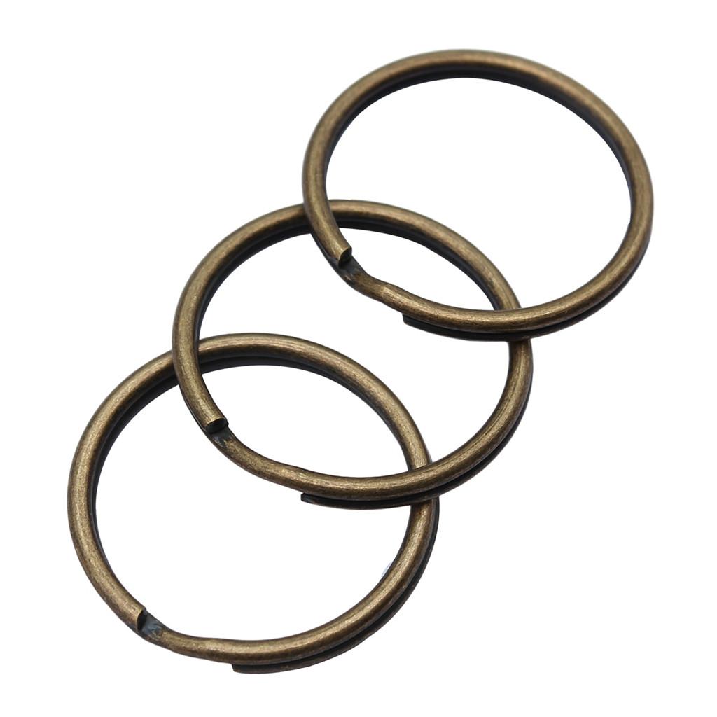 30mm Schlüsselanhänger 4 Größen 6 Farben Zubehör Teile Mädchen Schmuck Kawaii Zubehör A19-10pcs-1.8x30mm-Bronze