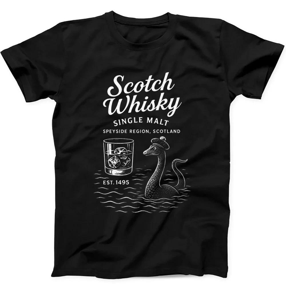 Scotch Whisky Likör Schottland Anker Unisex Schottische Flagge Loch Ness T-Shirt 438 3XL black