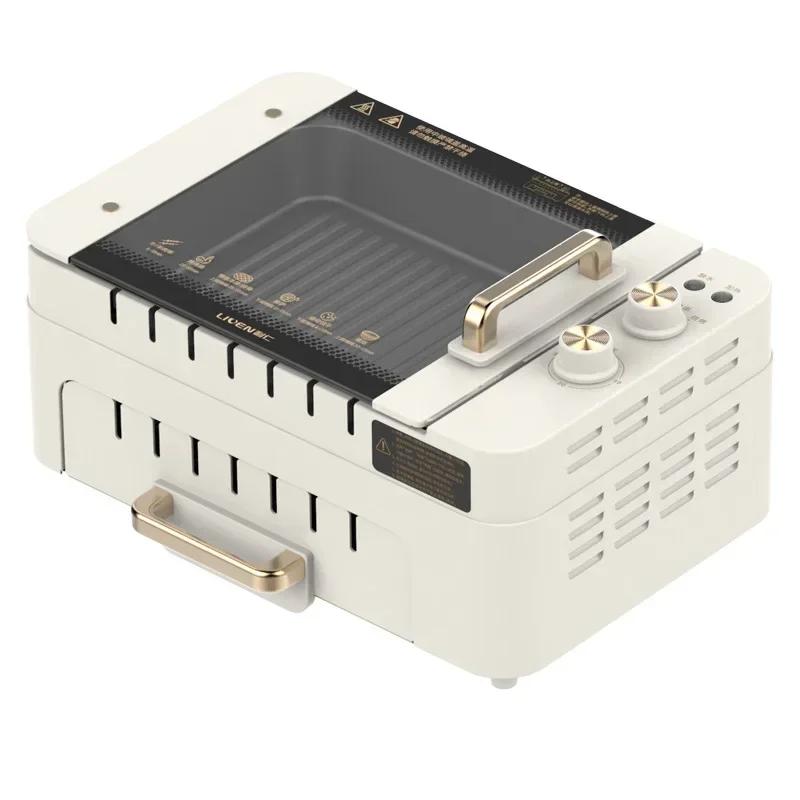 Spieß Grillhaus Automatischer Drehender Multifunktionaler Indoor Elektrischer Grill Leichter Rauch Grillmaschine G-26