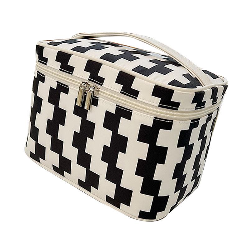 Make-up-Tasche Großes Fassungsvermögen Glänzend Reißverschluss Reise-Kosmetiktasche mit Robustem Griff für Reise Outdoor