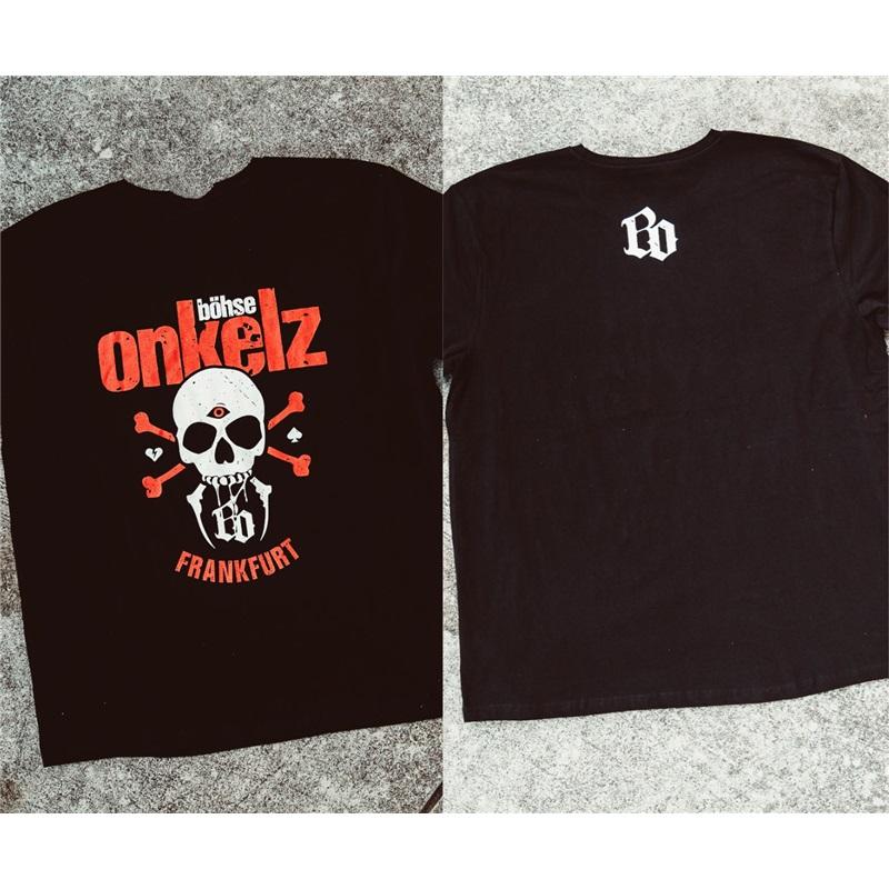 Böhse Onkelz Globale Tour Mercah T-Shirt Du Suchst Streit Tee Oversized Y2k Lässig Baumwolle Herren Damen T-Shirts Oberteile Weiblich Männlich Kleidung S schwarz