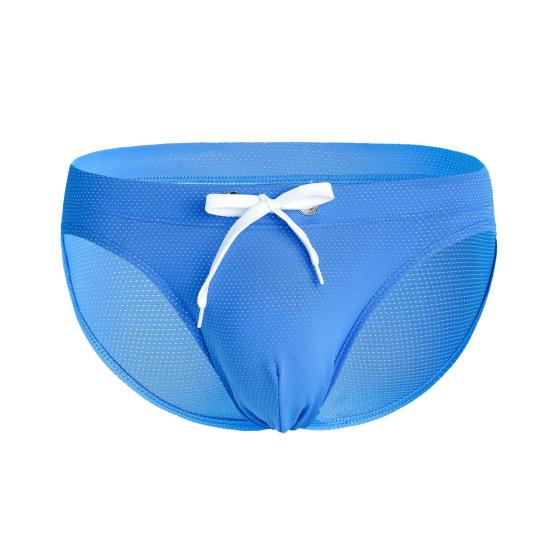 Herren Badehose Low Rise Kordelzug Design Badehose Verstellbare Taille Badeanzug XL himmelblaue