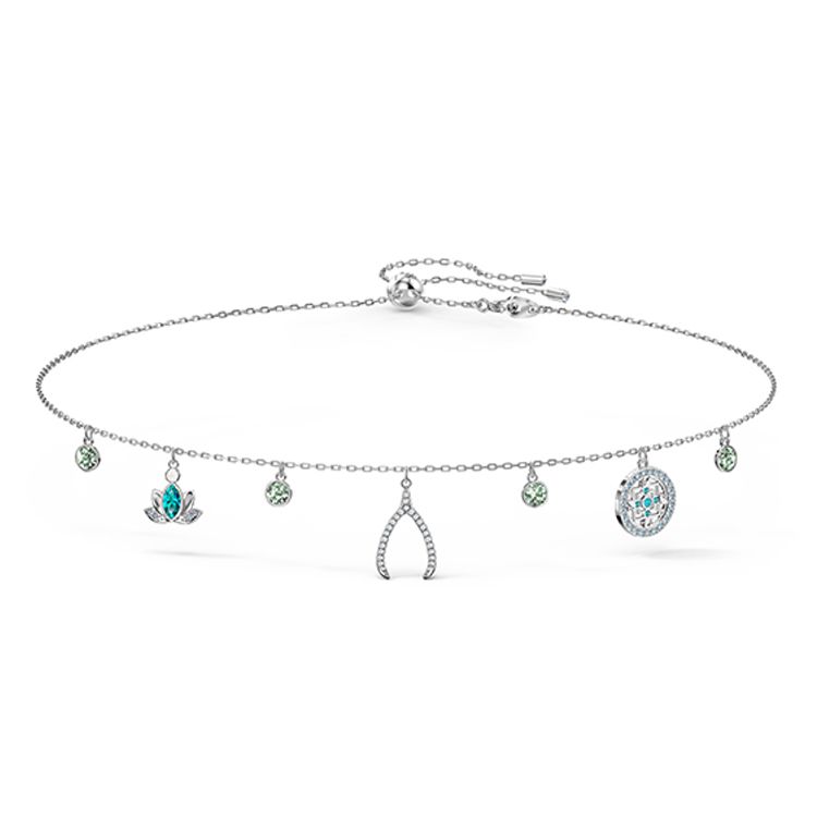 Swarovski Symbolica Dreamy Love Knochen Halskette Kristallstein Halskette Damen Halskette 5521449 Box (Random Color) white