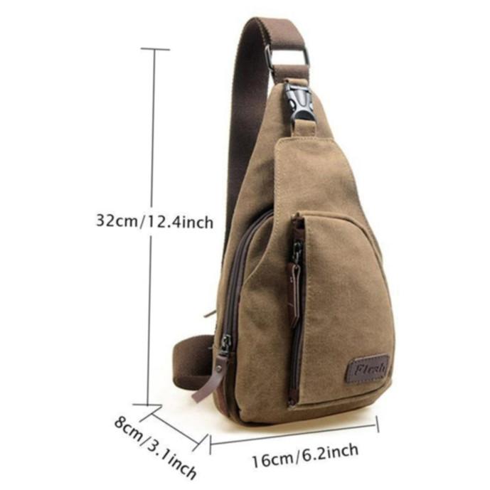 Herren Canvas Outdoor Travel Military Messenger Satchel Umhängetasche Umhängetasche Rucksäcke khaki