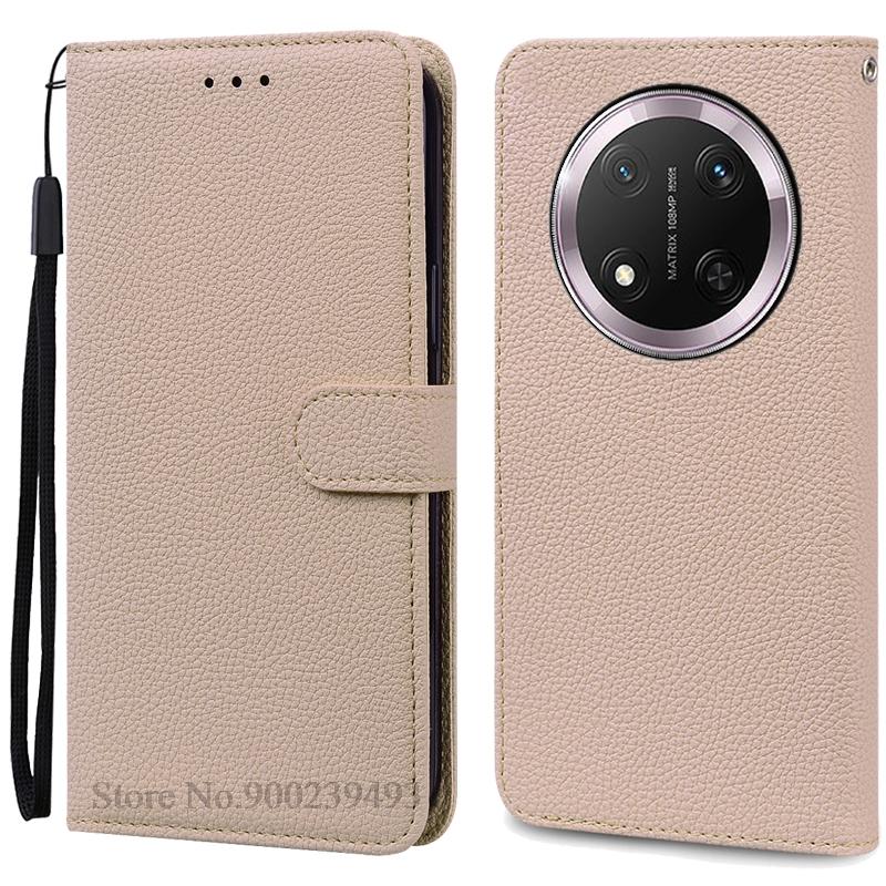 Für Honor Magic 7 Lite Hülle Brieftasche Leder Klapphülle Für Honor Magic7 Lite 5G Hülle Handy Coque Für Honor Magic 7 Lite Hülle Etui Honor Magic 7 Lite beige