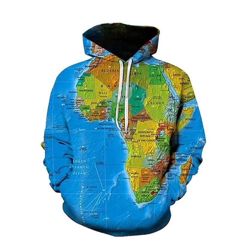 Hoodies mit 3D-Weltkarte-Druck für Männer, Kindermode, Streetwear, Kapuzenpullover, coole Winterpullover, Harajuku7, Kapuzen-Kapuzenoberteil XL