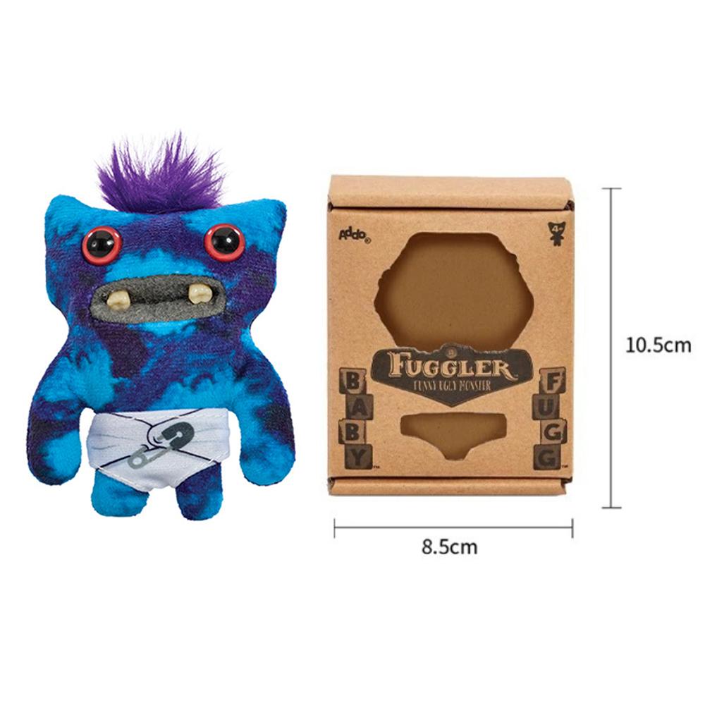 Baby Fugg Fuggler Monster Plüschtier Original Tollwütiges Kaninchen Lustiges Hässliches Igel Grog Kreischer Weitäugiges Zähne Monster Mit Box 1 PC With box beige