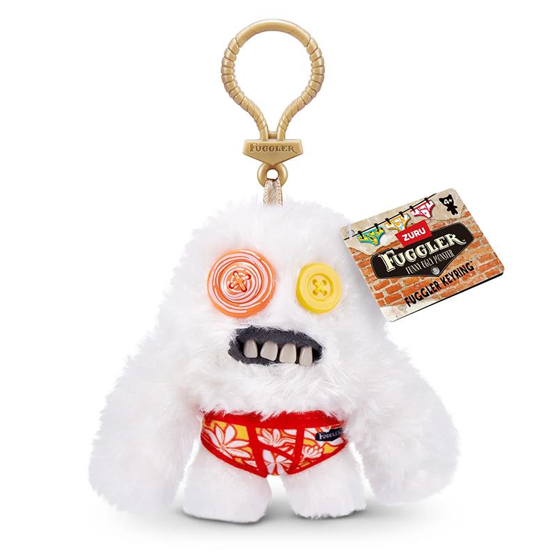 Fuggler Hässliche Monster Plüsch Schlüsselanhänger Spielzeug 5 Zoll Lustiges Hässliches Zähne Monster Weiche Plüschpuppe Taschen Schlüsselanhänger Sammlerstück Kindergeschenk 5-Inch white