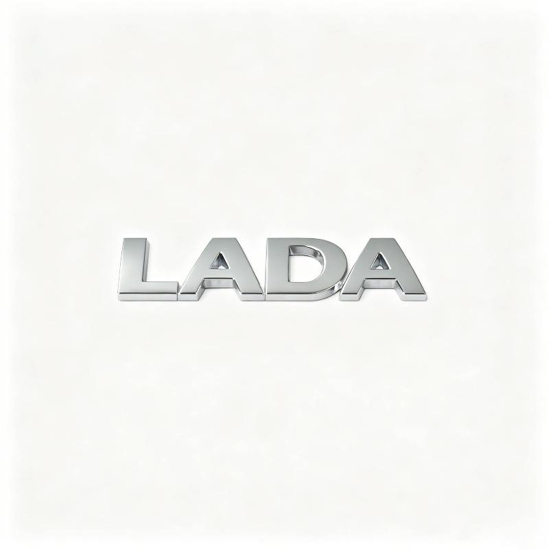 LADA personalisierte Modifikation 3D dreidimensionales Metall Autoaufkleber Heckaufkleber Buchstabenaufkleber gray