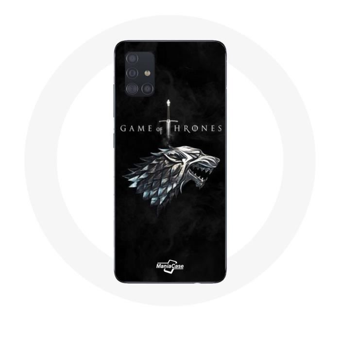 Hülle für Samsung Galaxy A51 5G Game of Thrones Staffel 8 Game of Thrones House Stark Logo Der Winter kommt schwarz