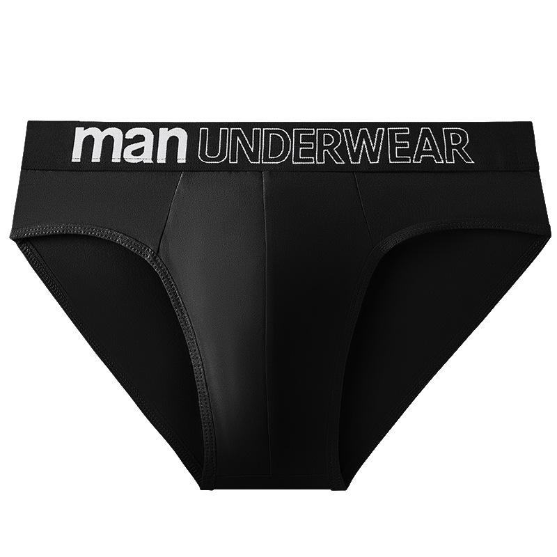 Herren-Unterhosen in großen Größen, weiche Unterwäsche, atmungsaktive Slips, Schlüpfer, Unterhosen, 2XL-4XL L schwarz