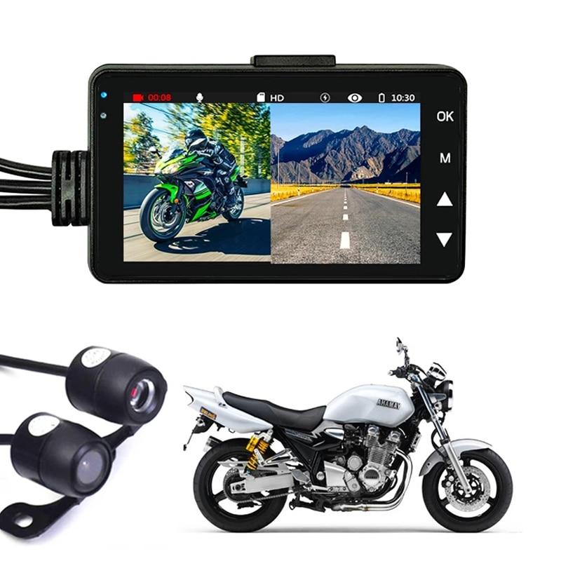 Motorrad Kamera DVR Motor KY-MT18 Dash Cam Spezielle Dual-track Vorne Hinten Recorder nachtsicht G-sensor Motorrad black box