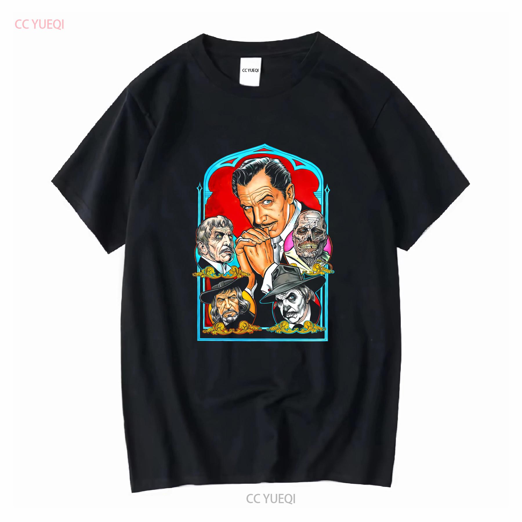 Vincent Price V2 Horror Poster T-SHIRT Alle Größen S 5XL Baumwolle lange oder kurze Ärmel vintage Gewaschen Lässig Unisex streetwear L