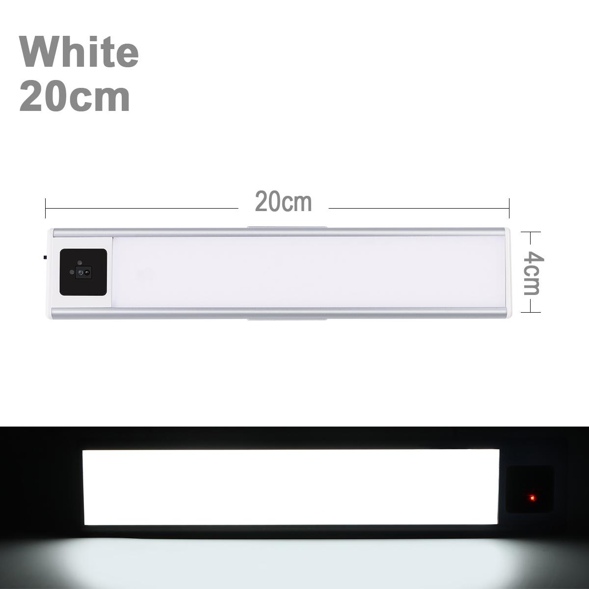 40CM 20CM Wiederaufladbare Super Dünne LED Wand spiegel Front Lampe Hand Winken Auf Off Motion Sensor Licht spiegel badezimmer Für Make-Up