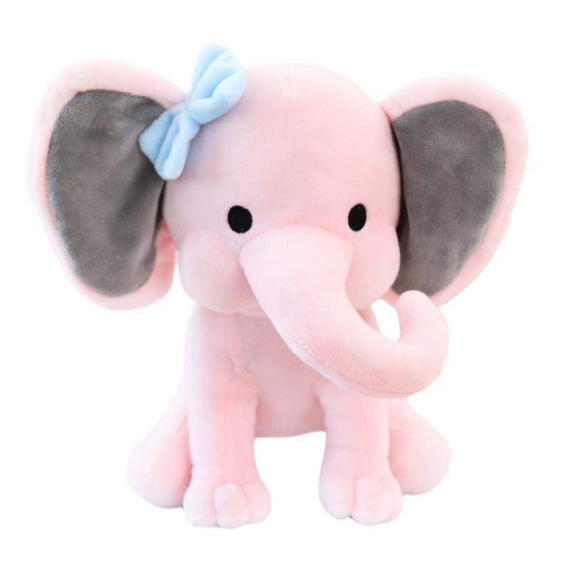 Elefant Plüschtiere Babyzimmer Dekorative Stoffpuppen für Plüschtiere Plüschtiere Teddy Kinder Stitch Kuscheltiere 25cm rosa