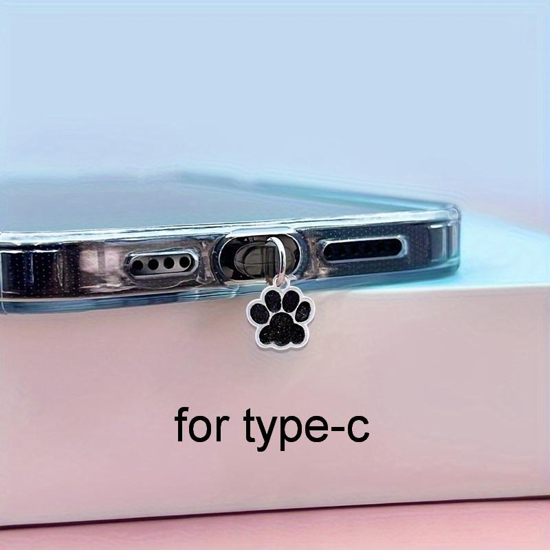 1Pc für Telefon Samsung Typ-C Schnittstelle Telefon Staub Stecker Katze Klaue niedlich Telefon Staub Stecker Zubehör Anhänger