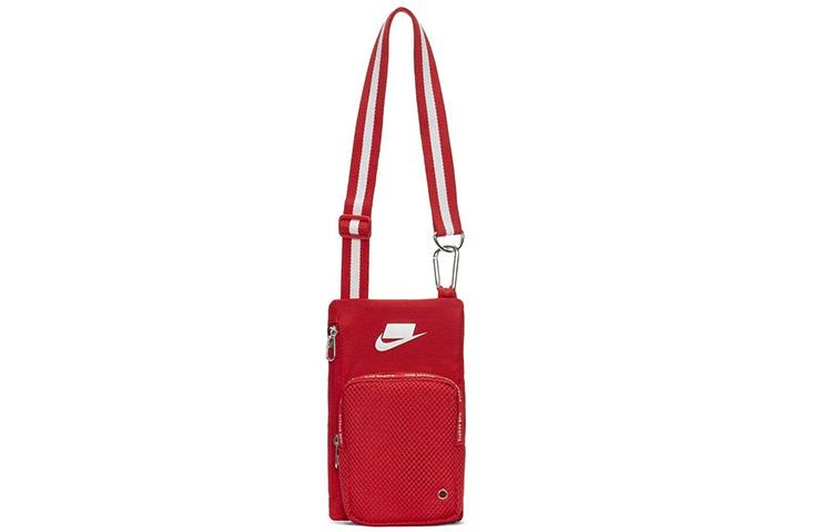 Nike Polyester Umhängetasche, Rucksack, Mini-Umhängetasche Unisex Rot ONESIZE