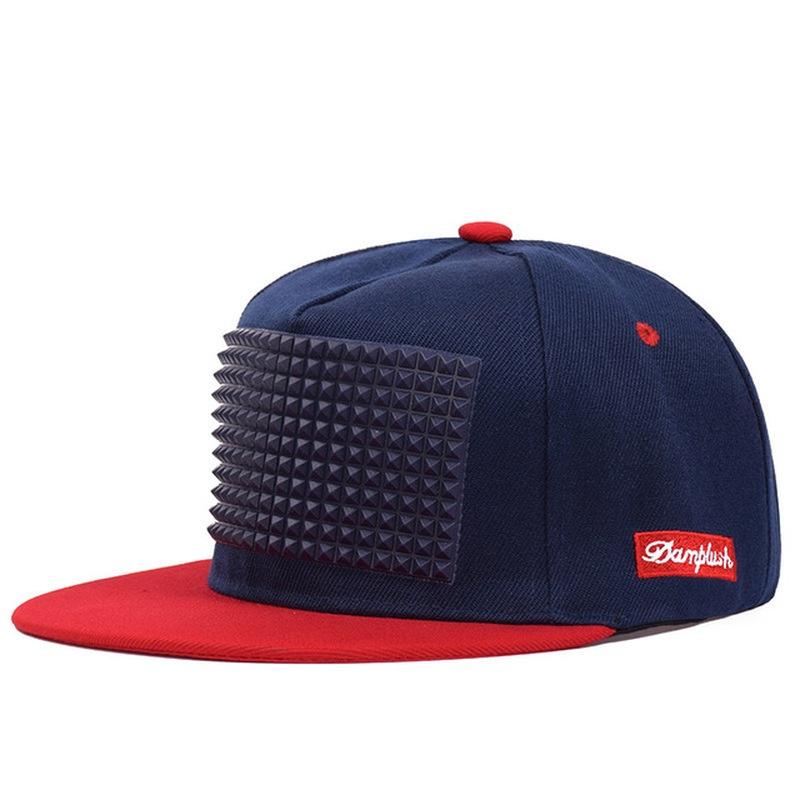Hut Herrenmode Snapback Hip-Hop Hüte Damen Baumwolle Sonnenschutz Baseballkappe dunkelblaue