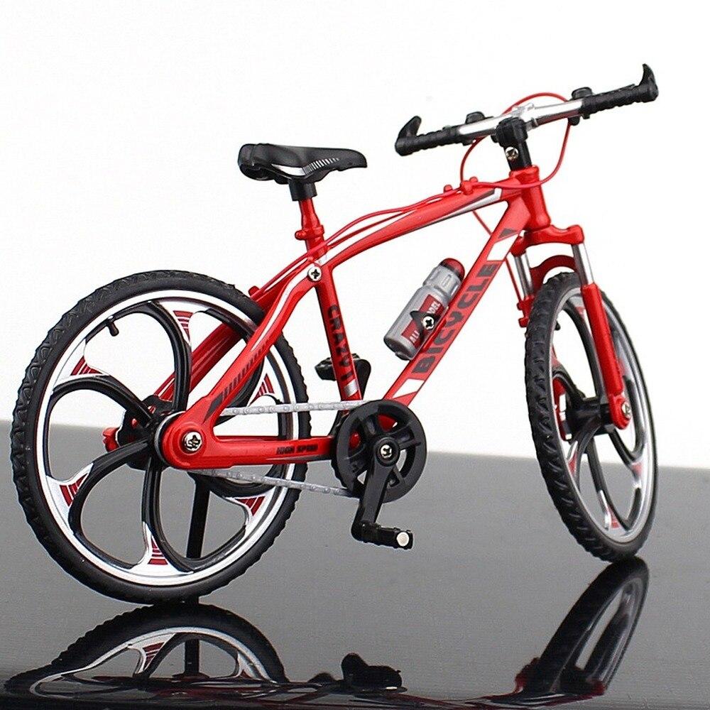 Mini 1:10 Legierung Fahrrad Modell Spielzeug Diecast Metall Finger Mountainbike Racing Spielzeug Biegung Straße Simulation Sammlung Spielzeug für kinder