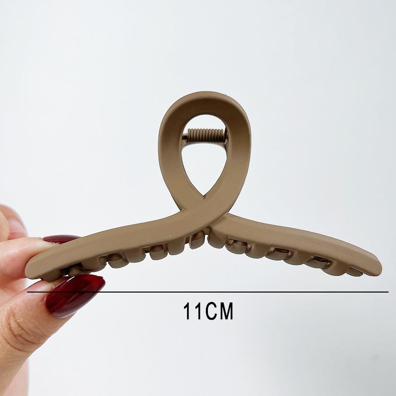 Vintage Schwarz Kaffee Acryl Große Haar Klaue Koreanische Feste Haar Clip Mädchen Barrettes Clip Klaue Haarnadeln Kopfbedeckungen Frauen Mode Haar Zubehör rosso corsa