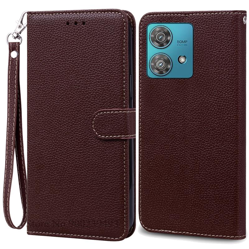 Für Motorola Edge 40 Neo Hülle Leder Brieftasche Flip Case Für Moto Edge 40 Neo Hülle Coque Fundas Für Moto Edge 40Neo Handyhülle For Moto Edge 40 Neo