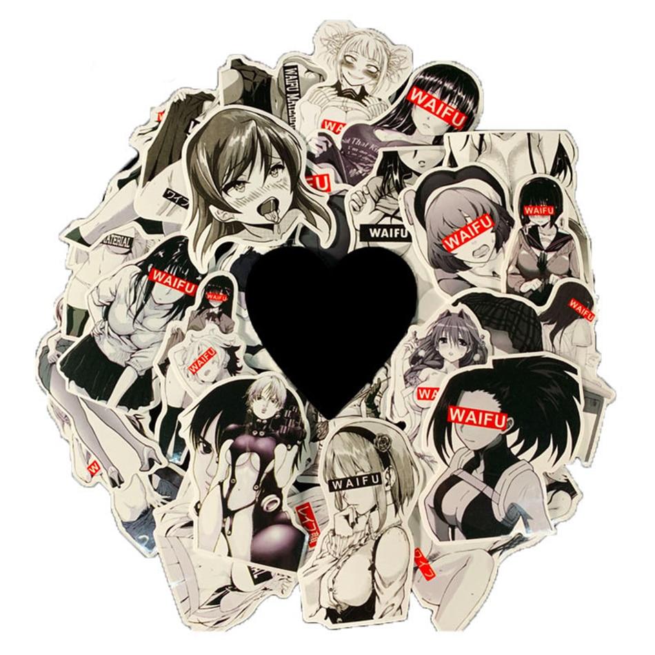 30 Stück Wasserdichte Sexy Girl Waifu Pinup Anime Aufkleber Fahrrad Gitarre Gepäck Laptop Motorrad Graffiti Aufkleber Kinderspielzeug