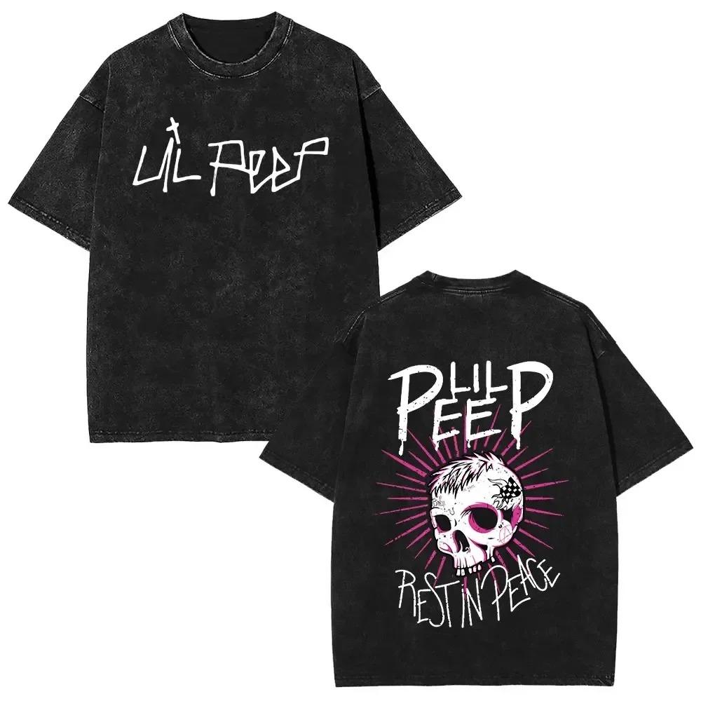 2026 Frühling Sommer Mode Vintage Rapper Lil Peep Crybaby Album Grafik T-Shirt Herren Damen Hip Hop Mode Popmusik Streetwear XXXL