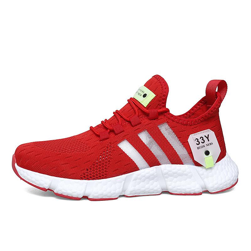 Sportschuhe für Herren, lässige Sneakers, Sommerschuhe, Laufschuhe für Herren, atmungsaktiv, bequem, modisch, Wanderschuhe 44 rot