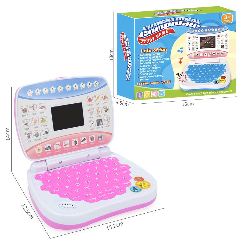 Englisch Lernmaschine Laptop Computer Spielzeug Kind Elektronisch Vorschule Sprachbildung Geschenk Kleinkind Kind Entwickelt Fähigkeiten