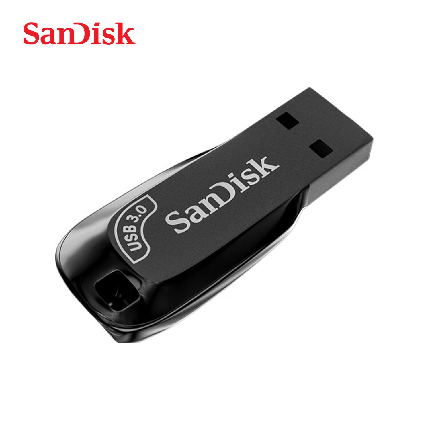 SanDisk 64G Ultra Shift USB 3.2 Flash-Laufwerk USB3.0 32GB 64GB 128GB 256GB Tragbarer USB-Stick für Computer Original Memory Stick U-Disk 256GB【Black】