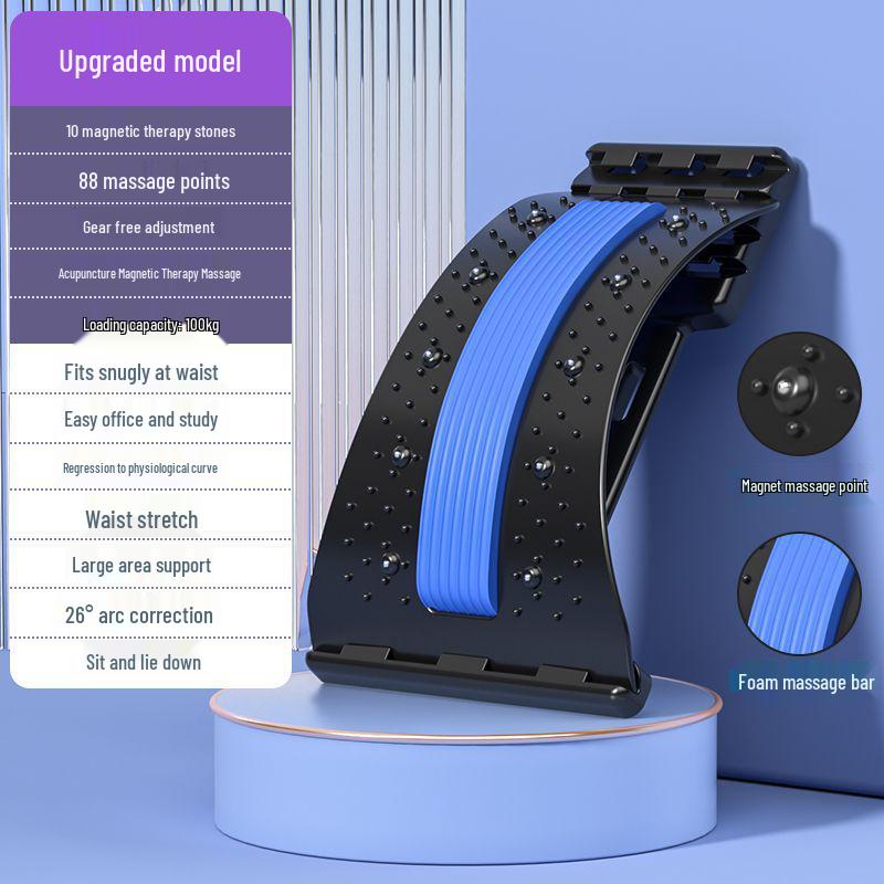 Lendenwirbelentspanner & Zervikalstrecker: Multifunktions-Massagegerät und Rückenstütze