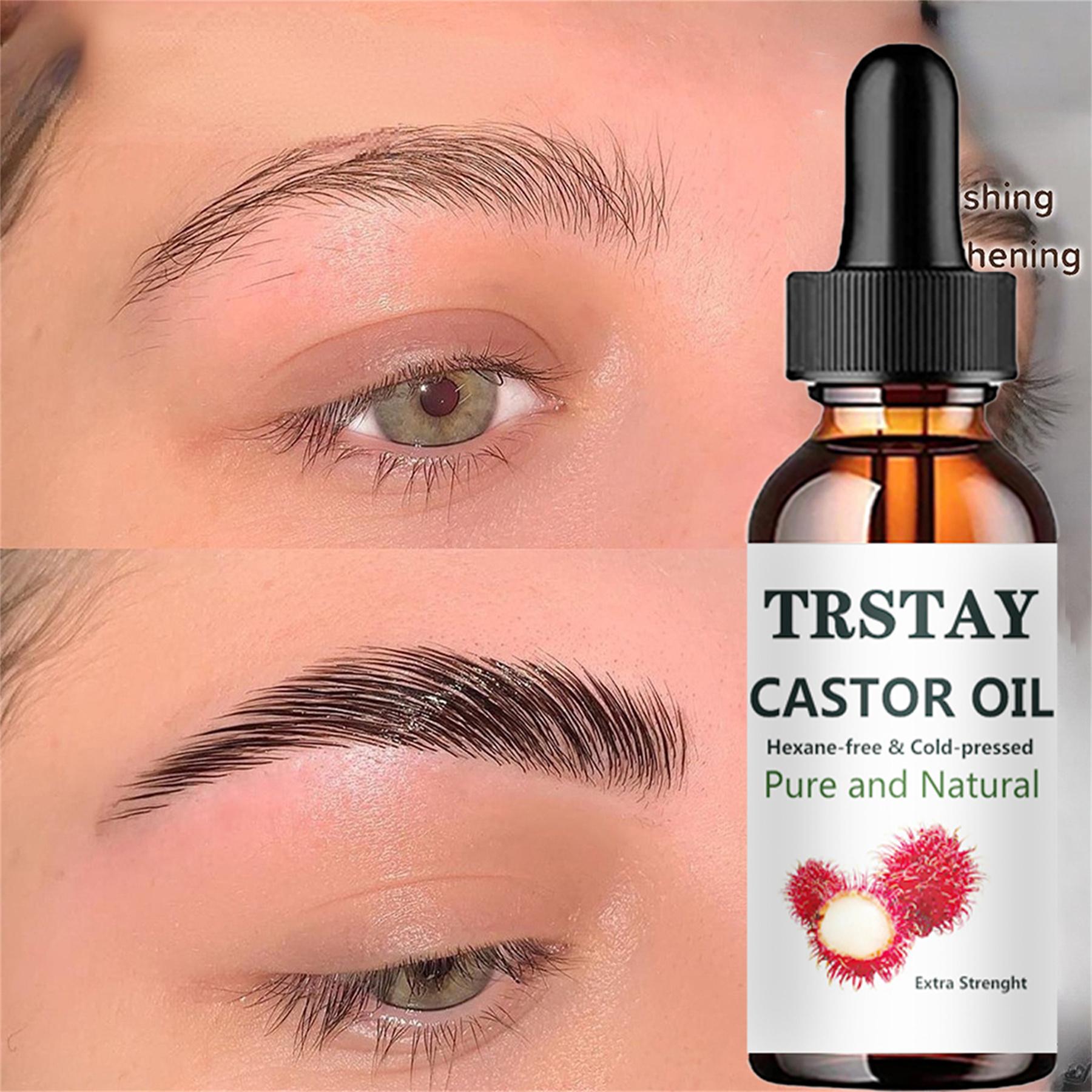 Wimpernwachstumsserum Rizinusöl-Essenz Wimpern Augenbrauenverstärker Verlängerung vollere dickere Wimpern Lifting-Behandlung Augenpflege 15ml