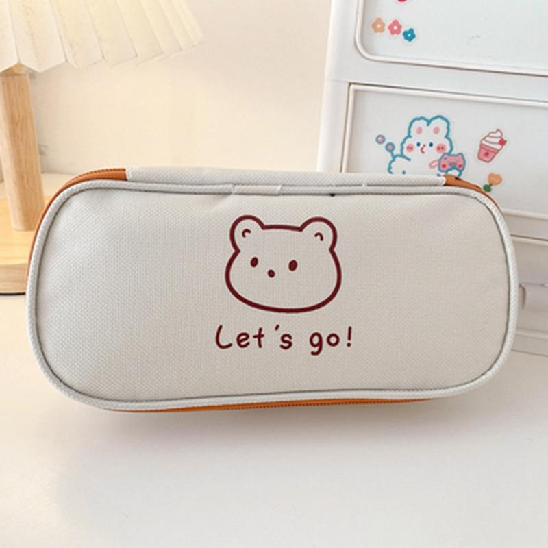Mr.paper 4 Stile Kawaii Bär Bleistift Taschen Cartoon süße einfache Bleistift Fällen Schüler Schulbedarf Schreibwaren Bleistift Taschen