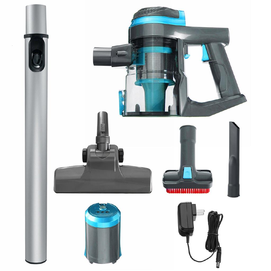8000PA Staubsauger 3in1 Tragbar Hohe Leistung Akku Elektrischer Stab Elektrisch Wiederaufladbar Handstaubsauger Beutellos blau