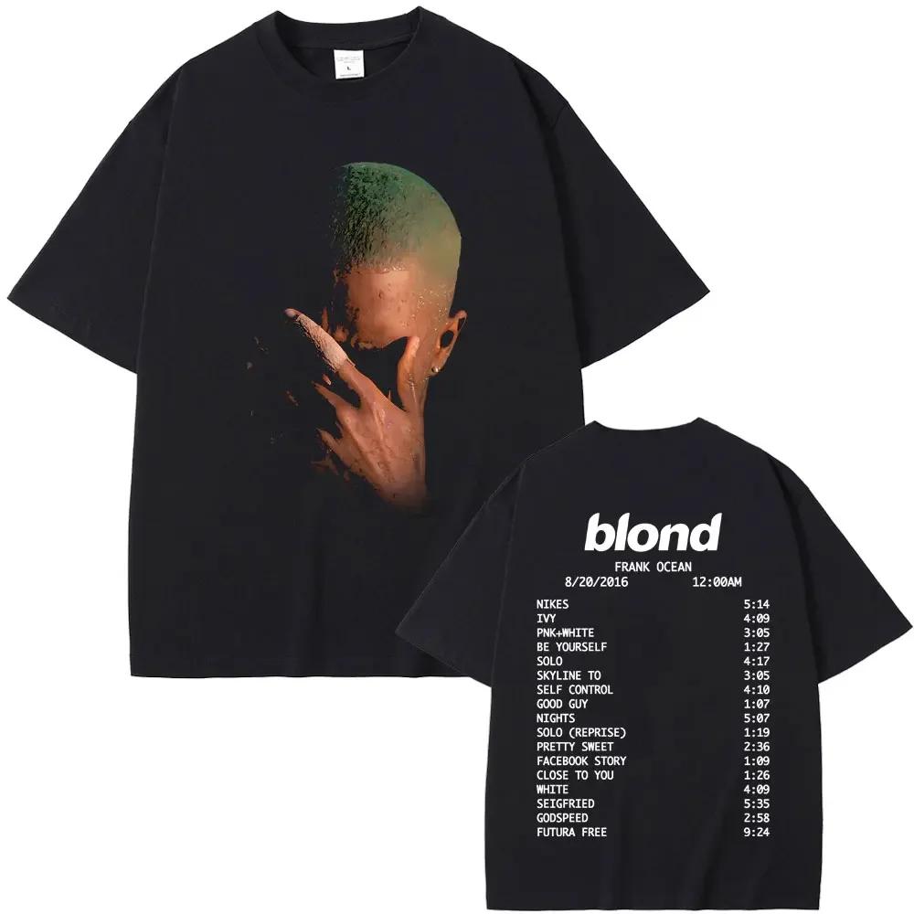 Rapper Frank Fashion Vintage Grafik T-Shirts Herren Damen Ozean Hip Hop Trend T-Shirts Blondes T-Shirt Herren Kleidung Grafik T-Shirts S brown