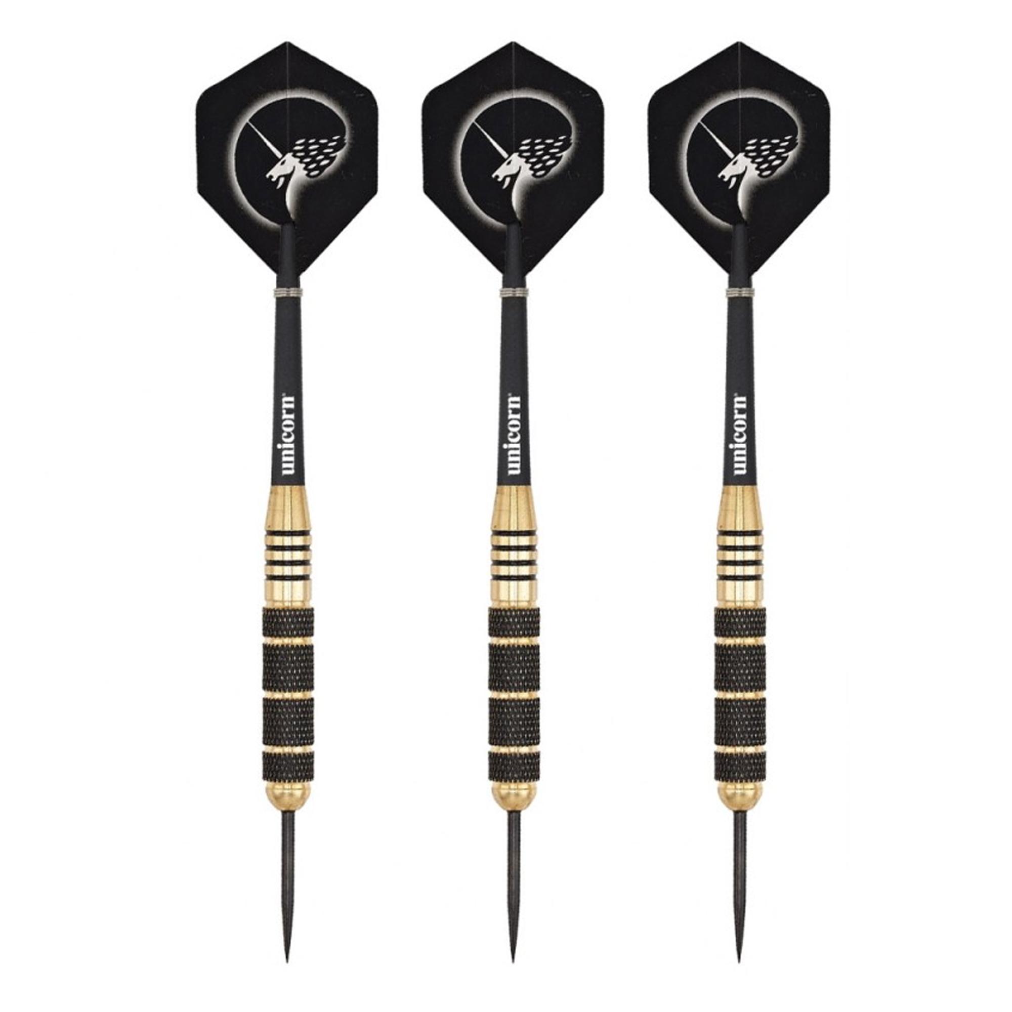 Unicorn Core Plus Win Darts (Packung mit 3) 27g gold/schwarz