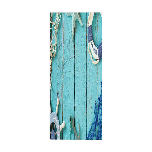Retro Holz Tür Aufkleber Wand Kunst Wandbild 3D Vision Tapete Für Wohnzimmer DIY Wand Aufkleber PVC Vinyl Tür Poster wohnkultur 90x200cm