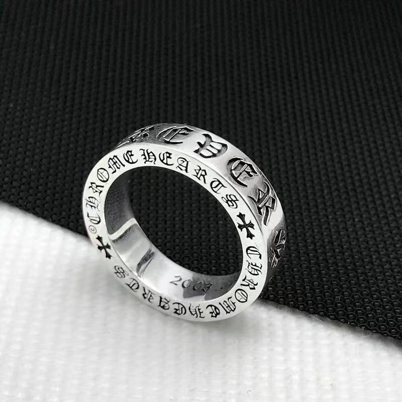 Crowe Ewiges Herz Ring Forevei Klassisch Retro Breit und Schmal Männer und Frauen Partnerringe No. 9