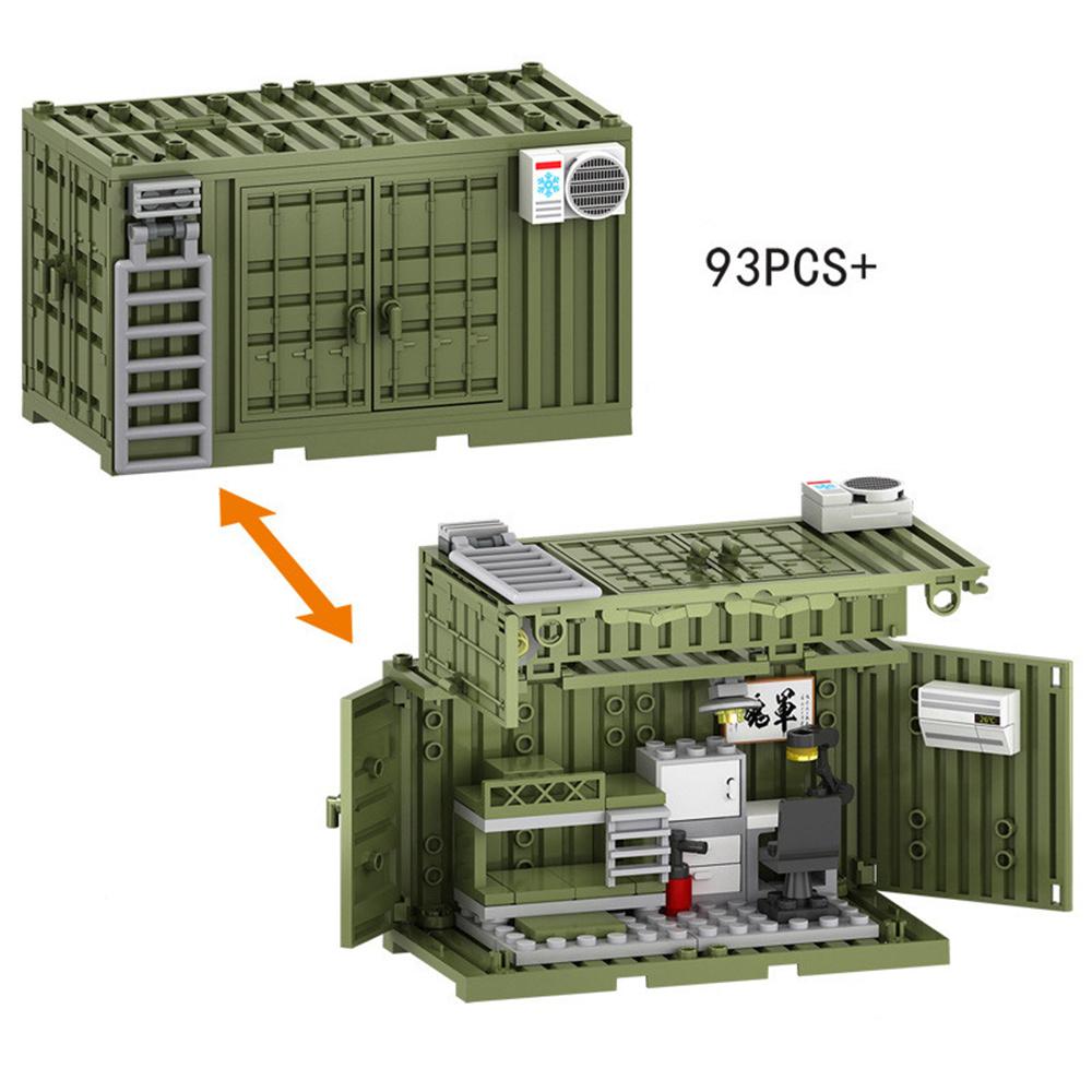 Zweiter Weltkrieg WW2 Armee Militär Soldaten SWAT Polizei Container Waffe Kanone Basis Modell Bausteine Ziegel Kinderspielzeug