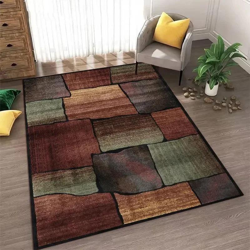 Nordischer Teppich, Abstrakt Rutschfest Waschbarer Geometrischer Teppich, Moderne Fußmatte für Wohnzimmer Schlafzimmer Wohnung Büro Zuhause 80x120cm gray