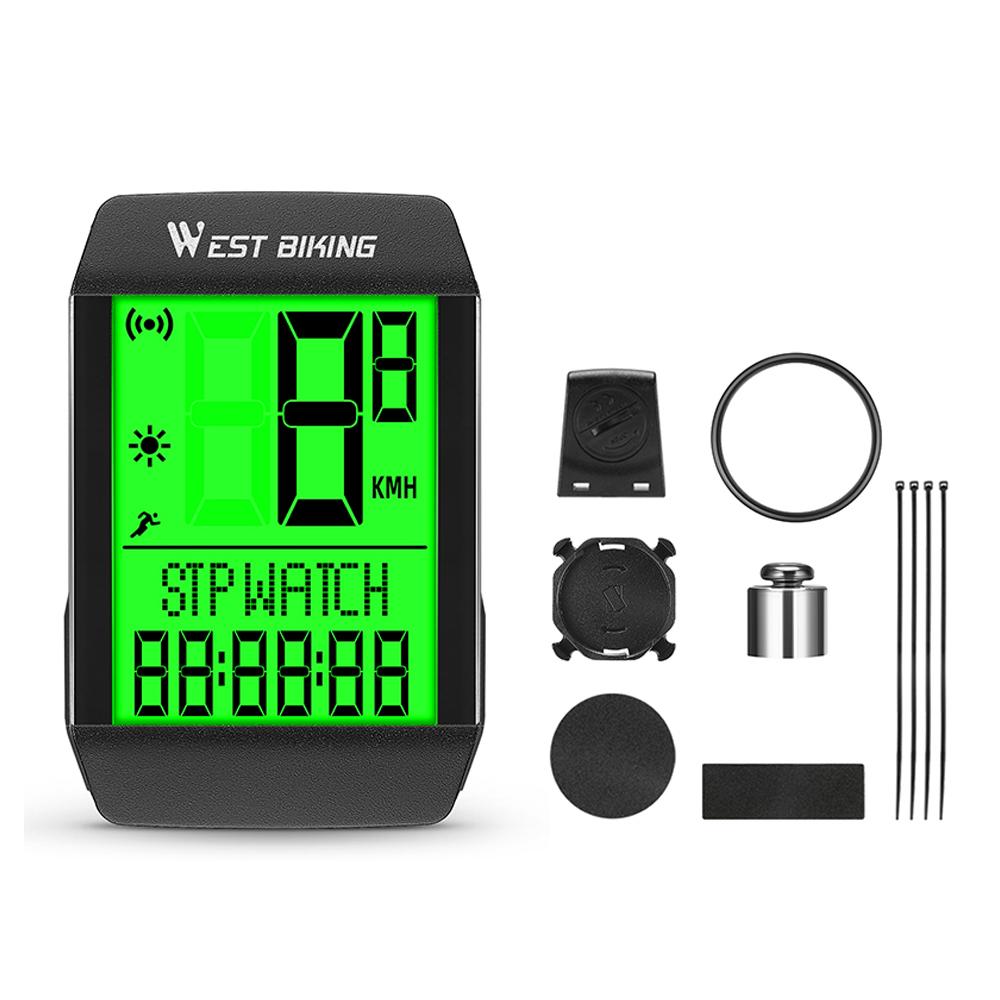 5-sprachiger Fahrrad-Geschwindigkeitsmesser, wasserdichter Fahrrad-Kilometerzähler, multifunktionaler Fahrrad-Tachometer Wireless