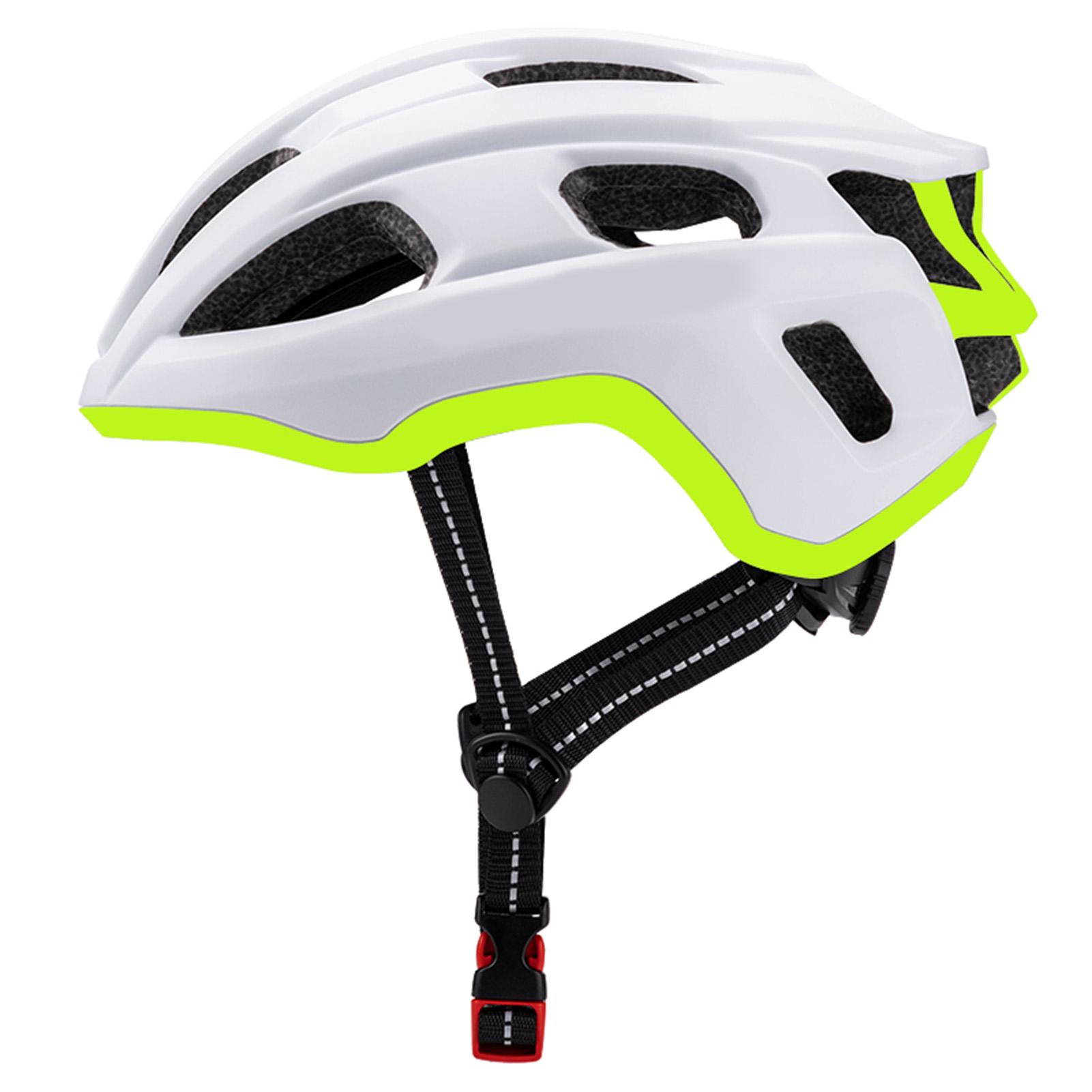Verstellbarer Fahrradhelm für Erwachsene, winddichter Mountainbike-Helm, atmungsaktiver Fahrradhelm L grün/weiß