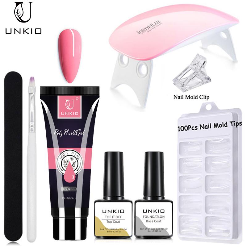 8/10Pcs 15ml Poly Nagel Gel Verlängerung Set Acryl Maniküre Nagel Gel Komplette Verlängerung Set Für semi Permanent Nagel Maniküre