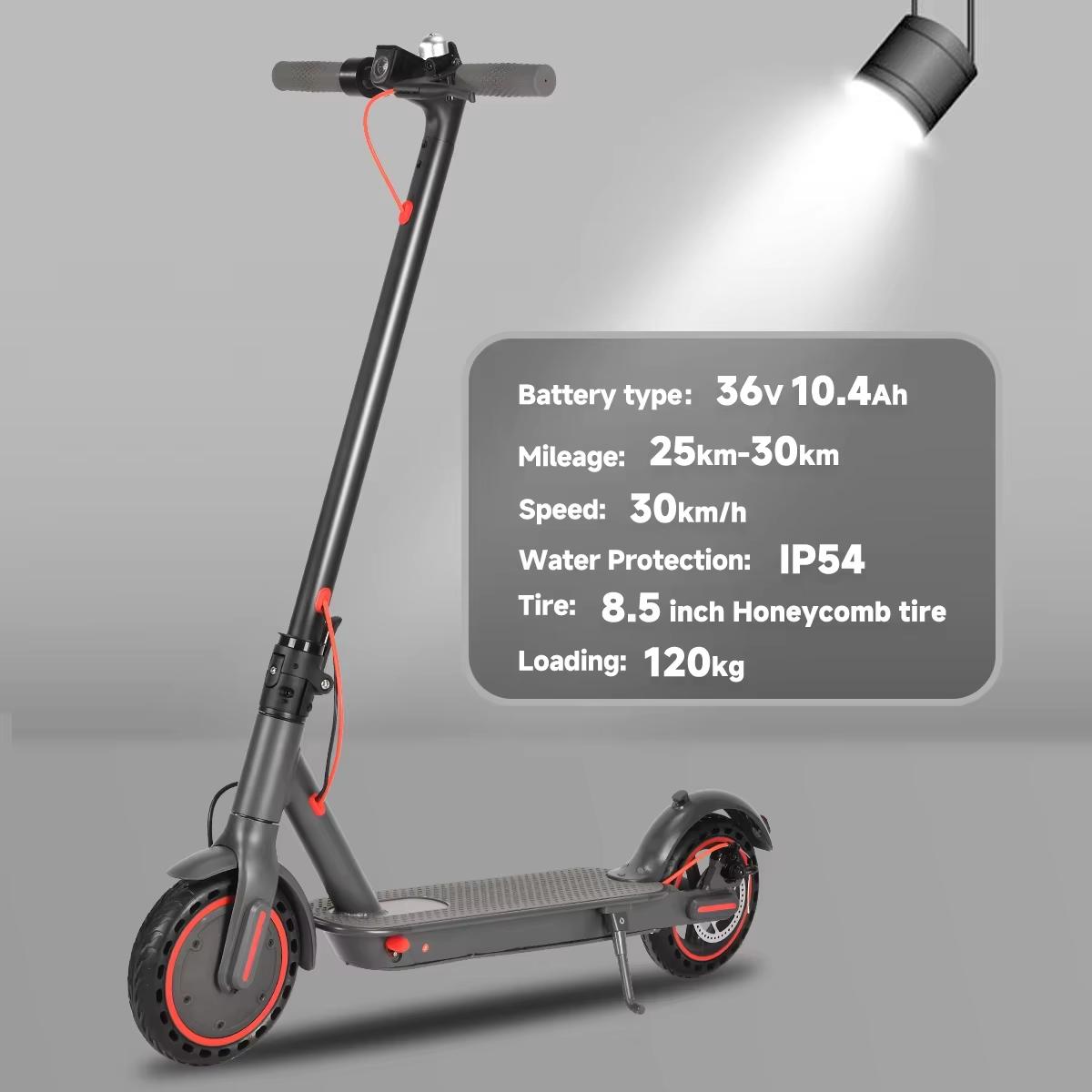 N7PRO 350W Elektroroller für Erwachsene 36V 10.4Ah Escooter Tretroller Unterstützt APP Leichtgewicht Langstrecke 30km Roller tägliches Pendeln EU-Lager
